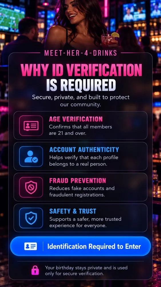 Why ID verification is required: age verification, account authenticity, fraud prevention, safety and trust